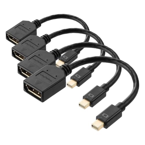�T�����_�C���N�g Mini DisplayPort - DisplayPort �ϊ��P�[�u�� 15cm 4K / 60Hz �Ή� Surface Pro6/Pro4/Pro3�Ή� Thunderbolt�ϊ� ver1.2���� �u���b�N 1�� 500-KC0