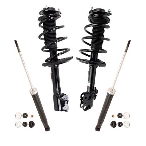 Image of TRQ Front and Rear Complete Strut Assembly & Shock Absorber Kit Complete Strut & Coil Spring Assembly Compatible with 2015-2020 Toyota Sienna