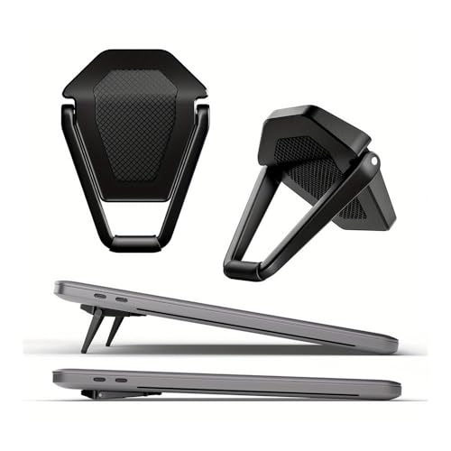 Support portable ordinateur en aluminium noir
