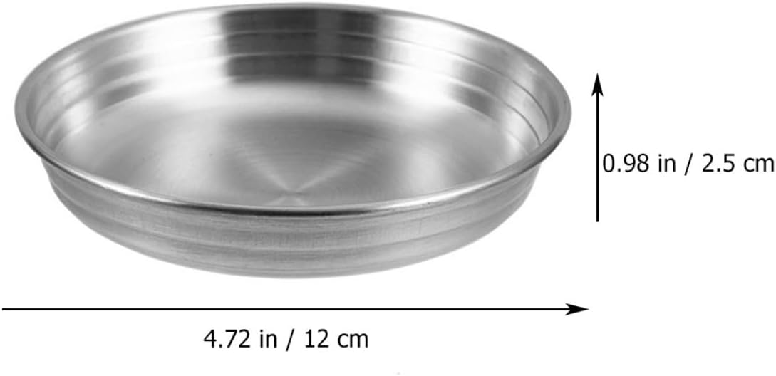 SMASOLO Stainless Steel Sauces Side Dish Plate for Dipping Sauces