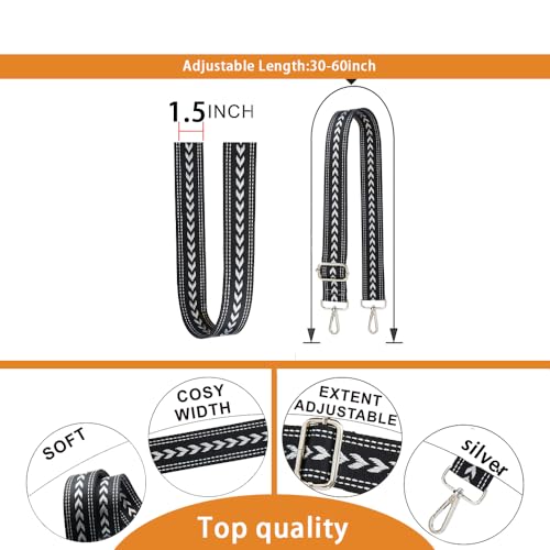 Image of S-Jacorry Purse Strap Replacement Crossbody Wide Shoulder Strap Adjustable Canvas Straps Handbag Strap Replacement Belts