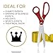 Oversized Ribbon Cutting Scissors - 30 Inch Large Red Scissors for Grand Opening Ceremonies Big Ribbon Cutting Shears For Special Events Business Opening and Inaugurations
