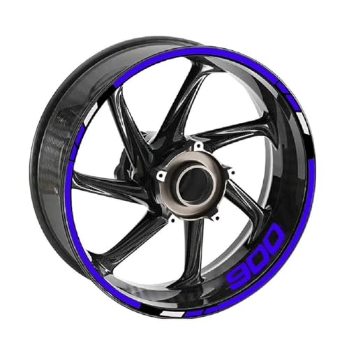 Autocollants roues moto Z900-RS (Style 6) : kits réfléchissants étanches avant arrière