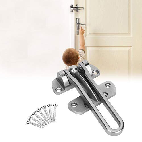 Image of Garosa Stainless Steel Padlock Hasp, Anti Theft Gate Lock Buckle with Screws for Security Door, Heavy Duty Hardware Hasps for Outdoor Gate Door Lock Guard, Durable Security Lock Set