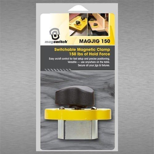 Miniatura 6 de Magswitch MagJig 150 Abrazadera de Base Magnética para Carpintería y Soldadura para Suministros de Trabajo de Madera, Accesorios, Herramientas y