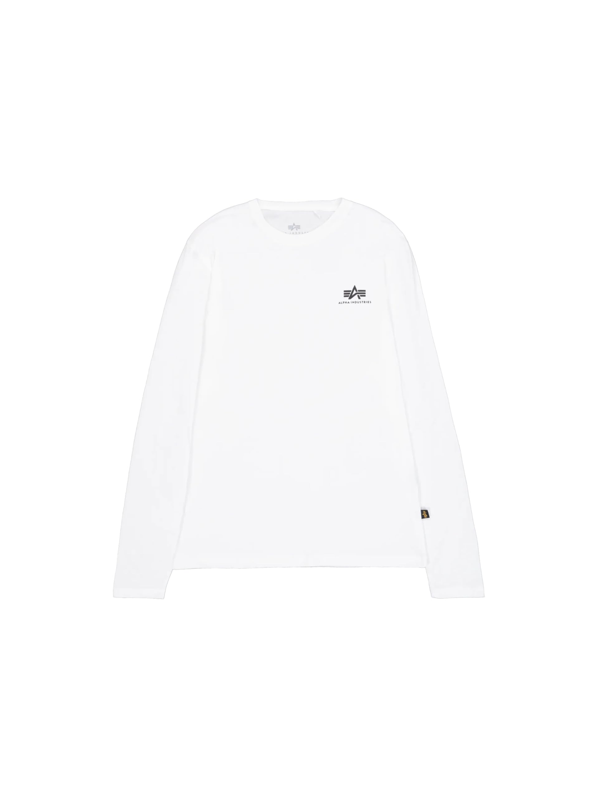 Alpha Industries Basic LS Small Logo Longsleeve für Herren White