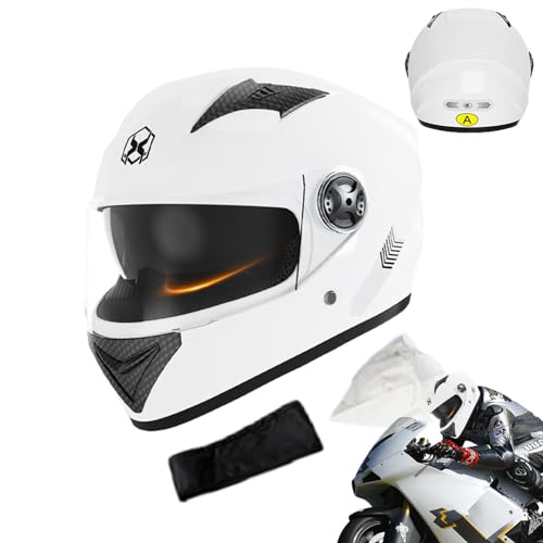 Integral-Motorradhelme | Motorrad-Integralhelme | Maximale Verkehrssicherheit | Robuster & Leiser Motorrad Helm - Kinn & Kopf Belüftung, Ratschenverschluss, Klares Visier Integral-Motorradhelme | Motorrad-Integralhelme | Maximale Verkehrssicherheit | Robuster & Leiser Motorrad Helm - Kinn & Kopf Belüftung, Ratschenverschluss, Klares Visier