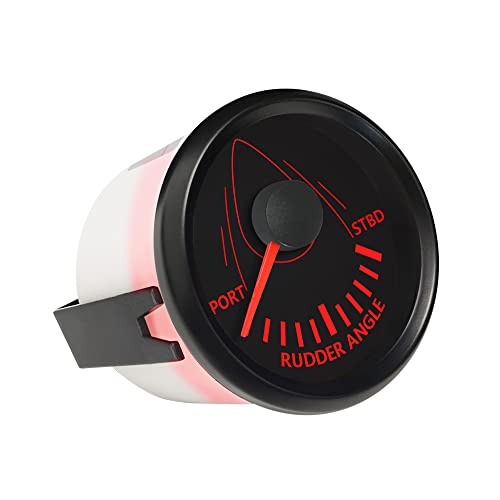 Eling Waterproof Rudder Angle Indicator Gauge Meter 0-190Ohm With Mating Sensor 2"(52Mm) With Backlight #TOP1