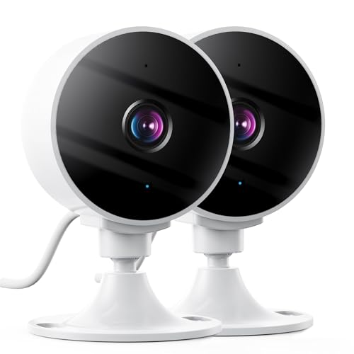Elelink 2K Wireless Cameras for Home Security Camera, Pet Camera Indoor with Phone App, Night Vision, Motion Alert, 24/7 SD&Cloud Record, Two-Way Audio, Security Camera Indoor Works with Alexa&Google