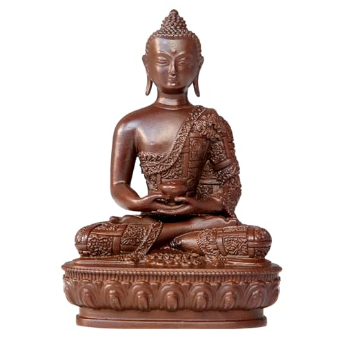 Estatua de Buda de Cobre 2.9 pulg Decoración Interior miniatura 1