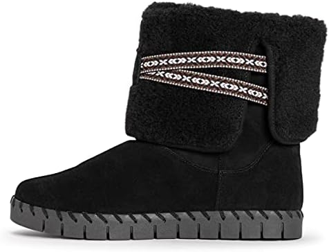 MUK LUKS Women's Flexi Montauk Boots Fashion, Black, 7 | Image 3