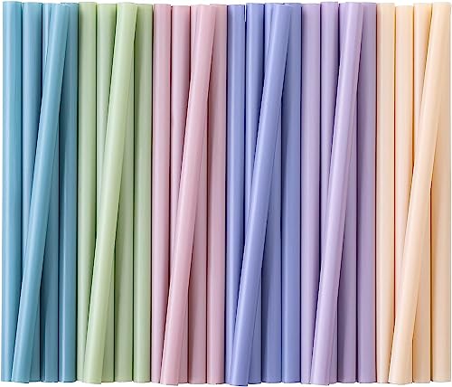 Vitever 3SU1101-4295 100 Pcs Jumbo Smoothie Straws, Disposable Wide Plastic Drinking Straws cover