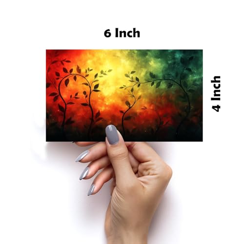 Image of SiddArtify Abstract Nature Wall Art Prints Set - Modern Landscape Poster Decor for Living Room Bedroom Office - Set of 2-4x6 Inch - Board (Pack of 6) - Sticker (Pack of 6)