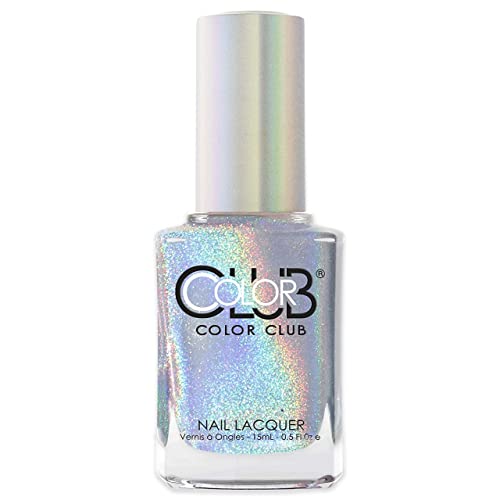 Color Club Halographic Hues Nail Polish, Multicolored, Harp On It, 0.5 Ounce