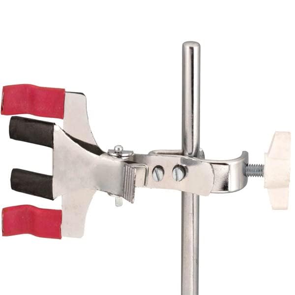 Arcsol® Laboratory Burette Clamp, Single, Fisher Type, Mild Steel Construction with Red Cushioned Grips-image-3