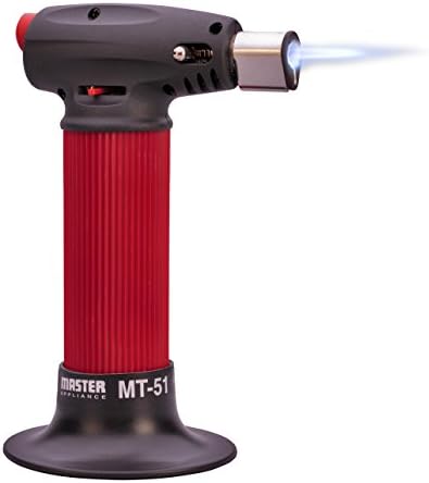 Master Appliance MT-51 Professional Butane Torch Lighter, Hand Held Torch Lighter, Adjustable Flame Mini Blow Torch, Refillable with Butane Fuel for Soldering, Electrical Connectors, Kitchen, Cooking