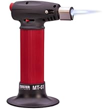 Master Appliance MT-51 Professional Butane Torch Lighter, Hand Held Torch Lighter, Adjustable Flame Mini Blow Torch, Refillable with Butane Fuel for Soldering, Electrical Connectors, Kitchen, Cooking