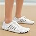Hike Barefoot Shoes Womens Mens, Pro Water Shoes Barefoot Hike Shoes, Wide Toe Box Non-Slip Breathable, White Black 46