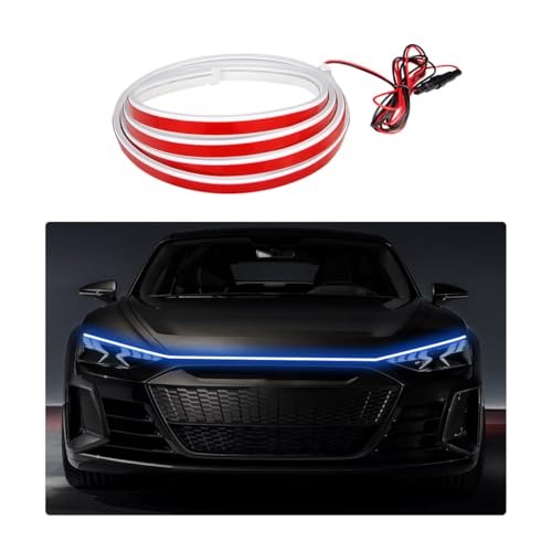 Ohleats 79 Inch Car Hood Light Strip, Exterior Flexible Daytime LED Running Light, Waterproof Auto...