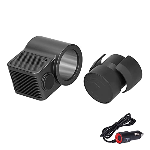 Image of Duokon Car Cooling Cup Holder, Portable Auto Refrigerator with 12V Cigarette Lighter Plug, Temperature Control, Travel Coffee Car Cup Holder for Outdoor Travel
