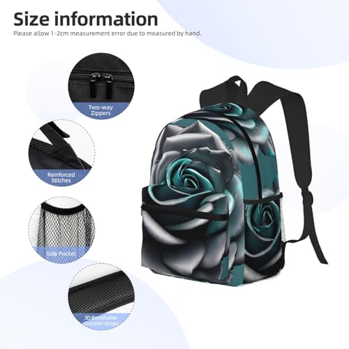 Sac à dos léger noir avec poches multiples ergonomiques taille unique - 5