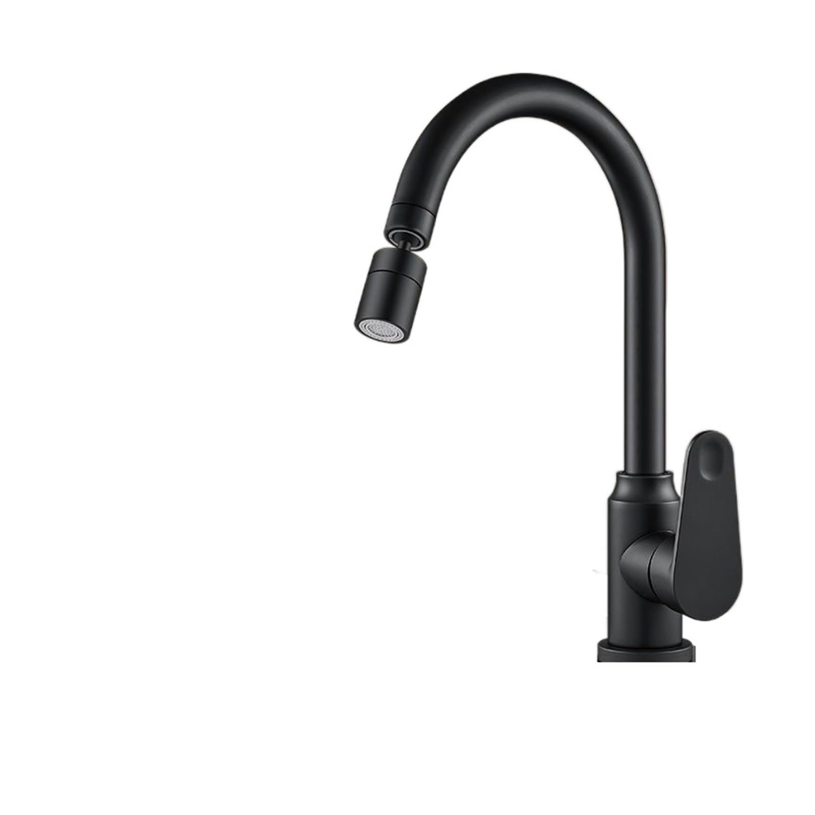 Robinet de cuisine noir mitigeur évier acier inoxydable eau chaude froide rotatif