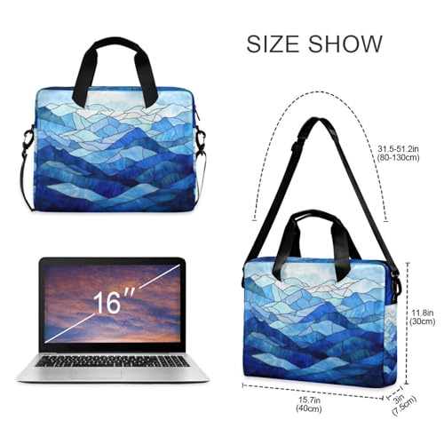 Funda para Laptop 15.6 pulgadas con Asa y Correa Azul miniatura 5