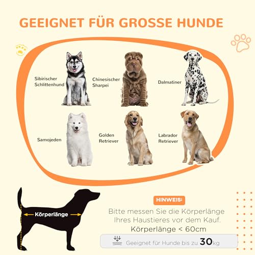 PawHut Hundekäfig 98 cm Hundebox für Zuhause mit Abschließbar Schiebetüren Moderne Metall Indoor Hundehütte für große Hunde Hundehaus 98 x 58 x 61 cm Grau