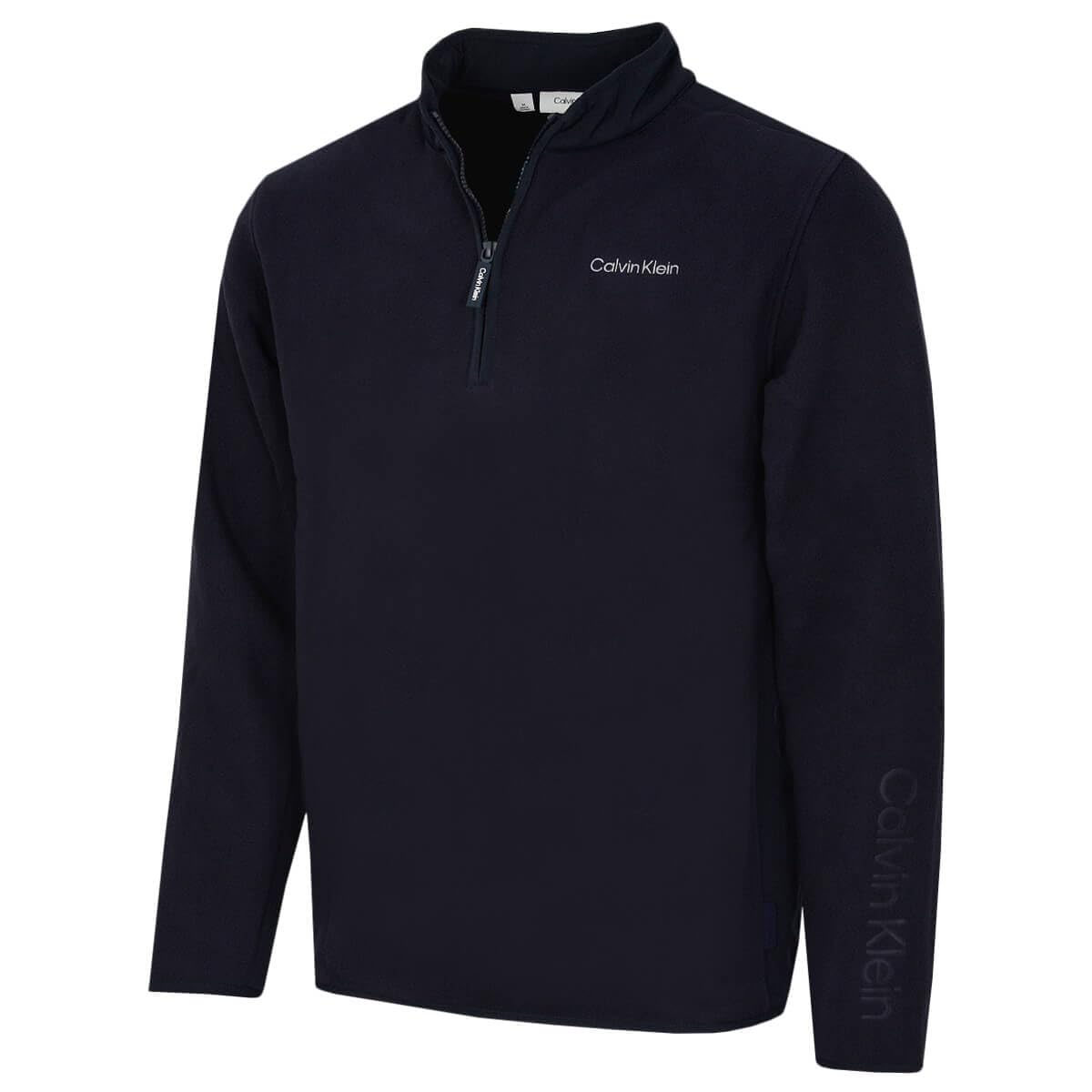 Calvin Klein Men's Navy Thompson Half Zip Fleece Sweater - Xxl