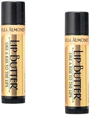 Lip Butter, Vanilla Almond, By Honey House Naturals (2 Tubes)