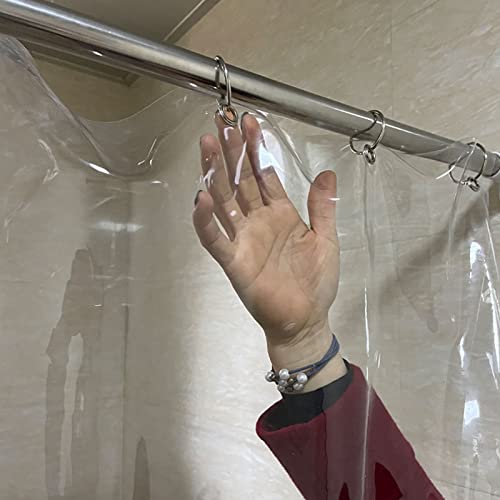 Waterproof Outdoor Sheer Curtains PVC Weather-Resistant Patio Panels with Eyelets Customizable Indoor Partition Drapes (2x2m) – UV Protection & Stylish - Image 4