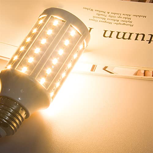 DLRSET Lampadina LED Standard, 1 pc GUIDATO Lampada a Lampadina E40 SMD5730. Mais Spot Light Freddo/Caldo Luci Bianche AC 22 0V 12W 15W 25W 30W 40W 50W 60W 80W 100W 100W (Color : E40)