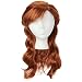 Disney Frozen 2 Anna Wig, 18" Long Flowing Red Hair with Braid Detail for Girls Costume, Dress Up or Halloween - For Ages 3+