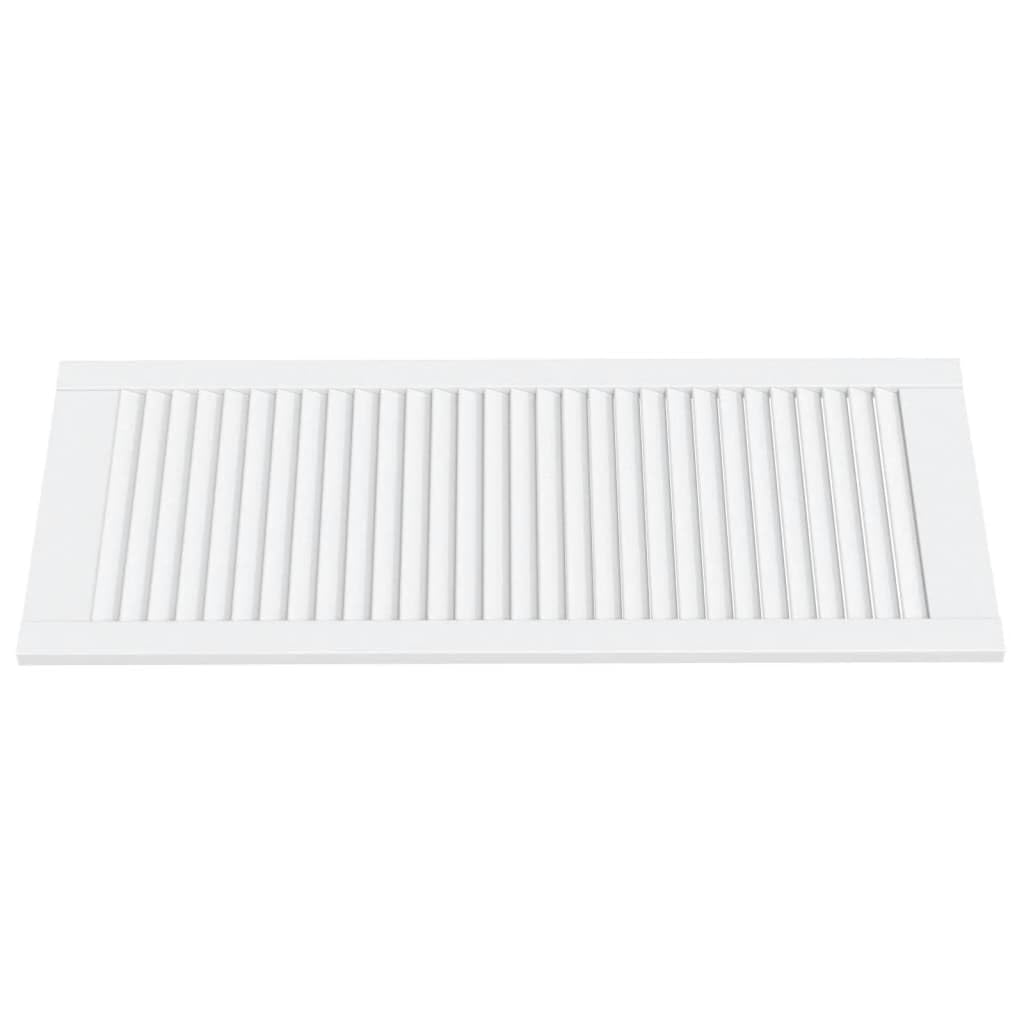 Genérico Puerta de Armario Lamas 2 uds Madera Pino Blanco 99,3x39,4 cm,Bricolaje,Accesorios de Bricolaje,Ferretería para armarios,Puertas de armarios,151170