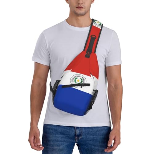 Mochila bandolera unisex con diseño bandera Paraguay miniatura 7