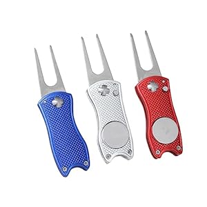 BCOATH Golf Tool Golf Turf Markers Gereedschap Graszode Reparatie Tool Bal Graszode Tool Opvouwbare Bal Graszode Tool Bal Markers Groene Vork Product Oefening Apparaat Reparatie