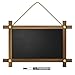 Rustic Framed Hanging Chalkboard Sign with Magnetic Chalk Board Surface, Compatible with Liquid Chalk Ink Markers (11 x 15 Inches)