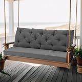 Wenqik 2-3 Seater Porch Swing Cushions with Backrest 60 x 40 x 4 Inch Thick...