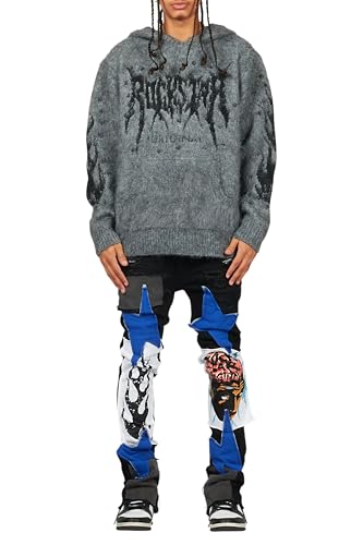 Men's Edgar Patchwork Stacked Flare Jean