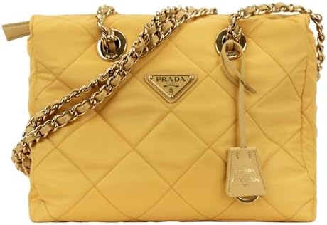 Prada Womens Re-Edition Maize Yellow 1995 Chaîne Re-Nylon Tote Ba...