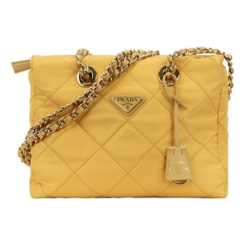 Prada Womens Re-Edition Maize Yellow 1995 Chaîne Re-Nylon Tote Bag 1BG468