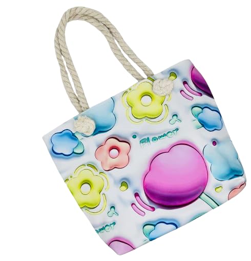 Generic Bolso Pequeño Infantil Niña 2-6 años Dibujos Diveritos Macarons Estrellas Arcoíris Nubes Flores 32x25x10cm