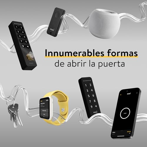 Nuki Smart Lock Ultra, cerradura electrónica von Bluetooth, WiFi & Matter, Integración sencilla en el Smart Home, Abrir la puerta con acceso remoto, con 3 modos de bloqueo diferentes - imagen 5