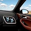 shenruifa 2Pcs Rhinestone Butterfly Car Air Freshener Clips - Bling Vent Diffuser with Fragrance, Sparkly Car Interior Decor Accessories for Women (Blue) #5
