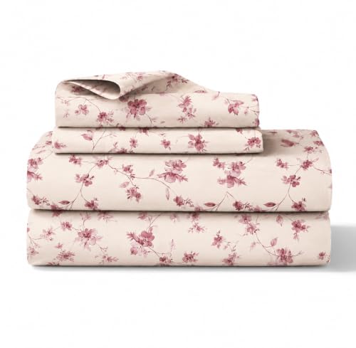 Image of Amazon Brand - Umi Soft Cotton Single Bedsheet 60X90 Inches | 160 TC Lightweight Fabric | Beautiful Elegant Design | Matching Pillow Cover