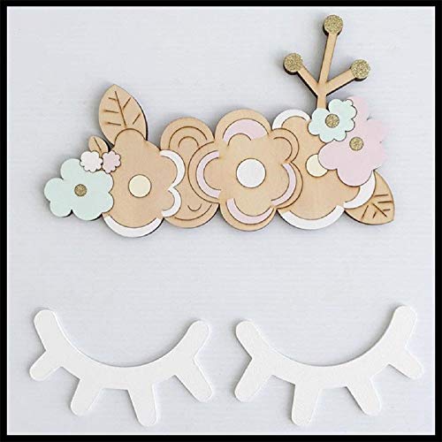 Decoración de Pared 3D Pestañas Madera Rosa Pack 2 miniatura 5