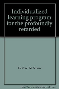 Hardcover Individualized learning program for the profoundly retarded Book