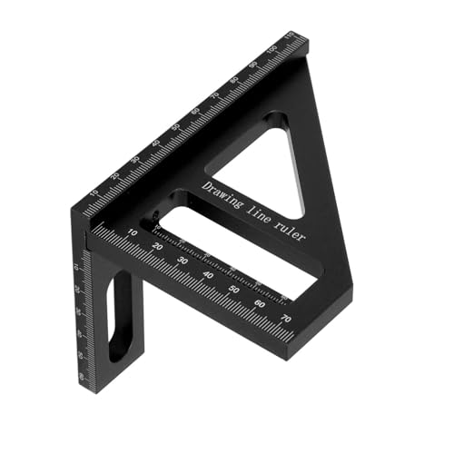 Escuadra profesional de aleación aluminio para carpintería miniatura 6
