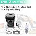 Adefol Cylinder Piston Kit for Echo CS-3700 CS-3700ES CS-3700TES CS-4200 CS-4200ES CS-4200TES Chainsaw, CS-3700 CS-4200 Cylinder Piston Kit Replace P021004131, 100202-59530, 100000-59531