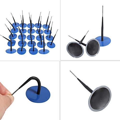 Image of Rubber Tire Repair Patch Plug 24pcs 6mm Automotive Tyre Repair Plug Patch Mushroom Nail Boot Kit